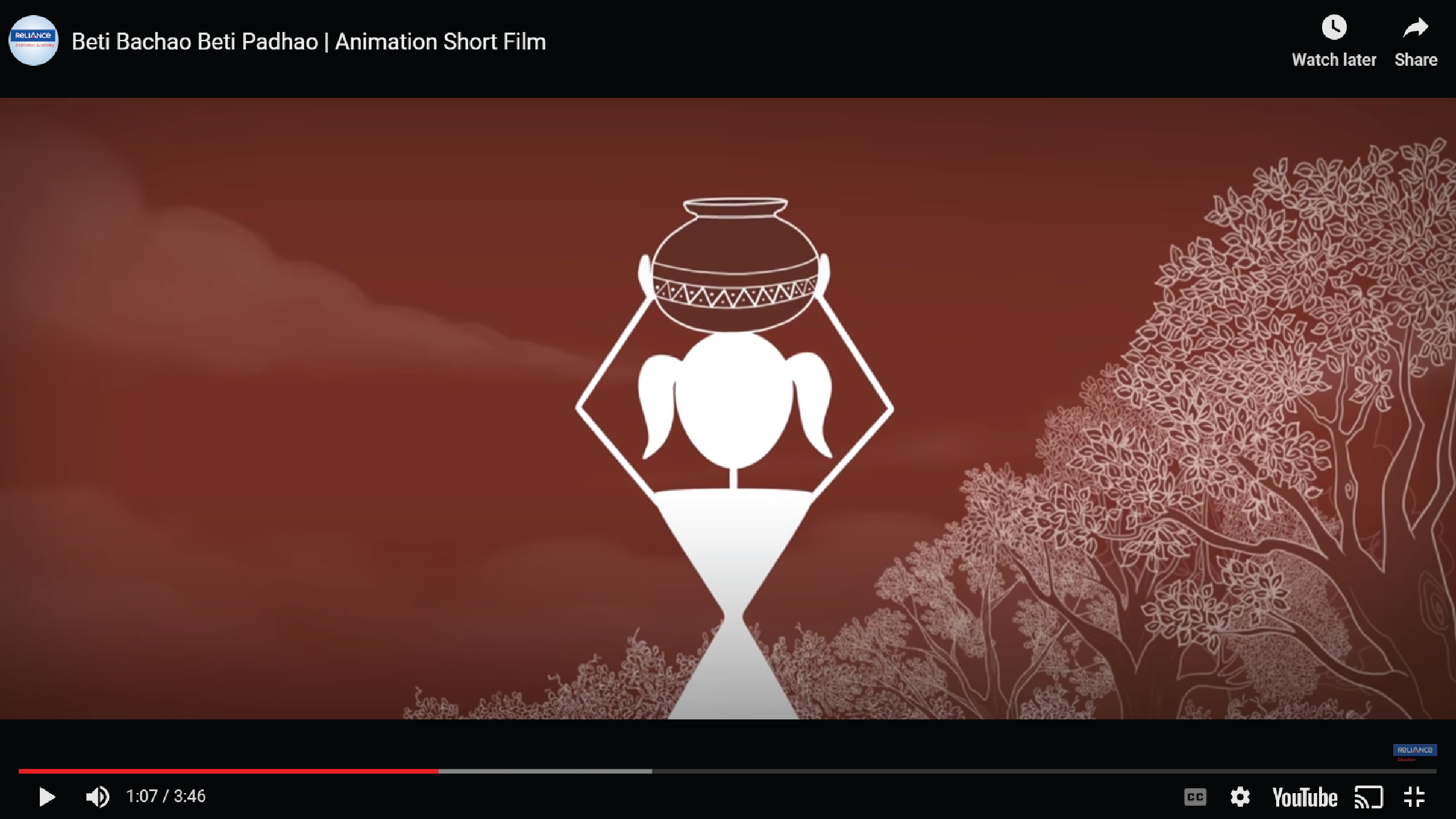 Reliance Animation Academy Mathikere - Beti Bachao